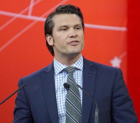 Pete Hegseth on giving a speech